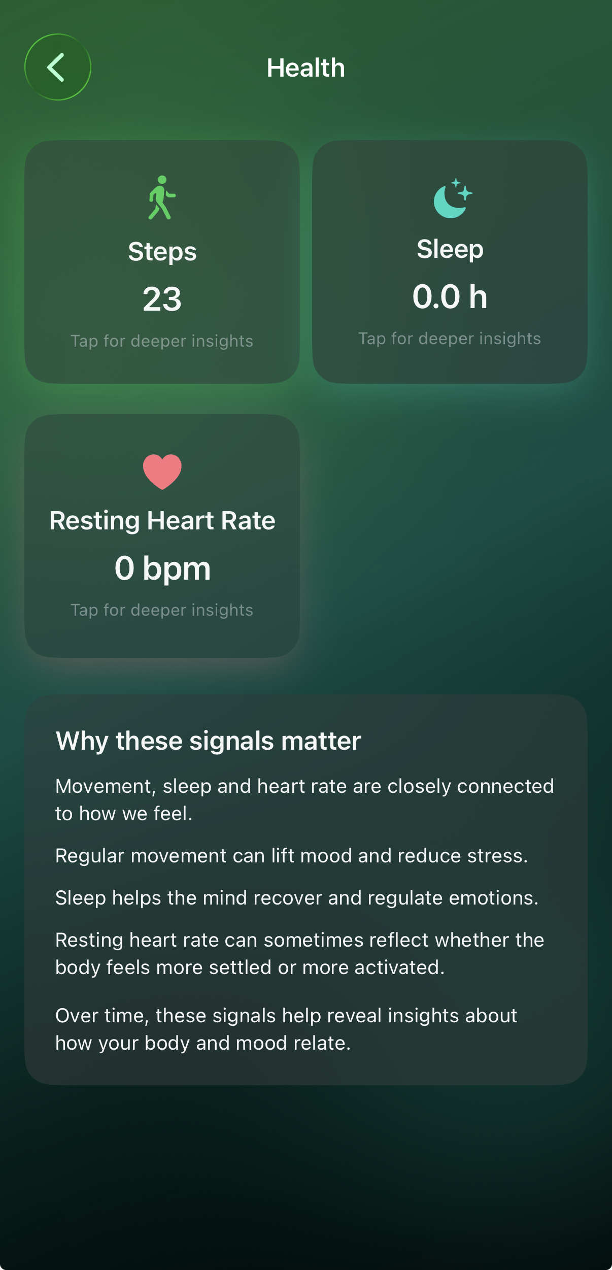 Apple Health mood correlation